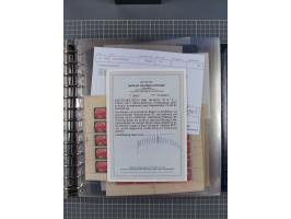 1900/23, reichhaltige und umfangreiche Bogensammlung in 9 Alben, vielfach spezialisiert nach Plattennummern, Farben und Typen