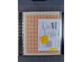 1900/23, reichhaltige und umfangreiche Bogensammlung in 9 Alben, vielfach spezialisiert nach Plattennummern, Farben und Typen