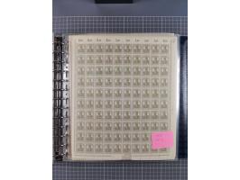 1900/23, reichhaltige und umfangreiche Bogensammlung in 9 Alben, vielfach spezialisiert nach Plattennummern, Farben und Typen