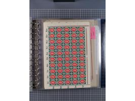 1900/23, reichhaltige und umfangreiche Bogensammlung in 9 Alben, vielfach spezialisiert nach Plattennummern, Farben und Typen