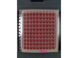 1900/23, reichhaltige und umfangreiche Bogensammlung in 9 Alben, vielfach spezialisiert nach Plattennummern, Farben und Typen