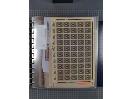 1900/23, reichhaltige und umfangreiche Bogensammlung in 9 Alben, vielfach spezialisiert nach Plattennummern, Farben und Typen