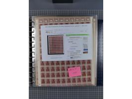 1900/23, reichhaltige und umfangreiche Bogensammlung in 9 Alben, vielfach spezialisiert nach Plattennummern, Farben und Typen