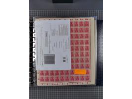 1900/23, reichhaltige und umfangreiche Bogensammlung in 9 Alben, vielfach spezialisiert nach Plattennummern, Farben und Typen