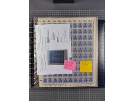 1900/23, reichhaltige und umfangreiche Bogensammlung in 9 Alben, vielfach spezialisiert nach Plattennummern, Farben und Typen