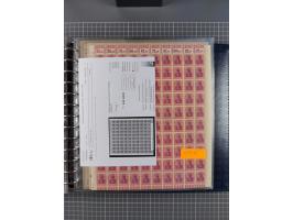 1900/23, reichhaltige und umfangreiche Bogensammlung in 9 Alben, vielfach spezialisiert nach Plattennummern, Farben und Typen