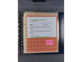 1900/23, reichhaltige und umfangreiche Bogensammlung in 9 Alben, vielfach spezialisiert nach Plattennummern, Farben und Typen