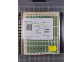 1900/23, reichhaltige und umfangreiche Bogensammlung in 9 Alben, vielfach spezialisiert nach Plattennummern, Farben und Typen