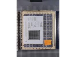 1900/23, reichhaltige und umfangreiche Bogensammlung in 9 Alben, vielfach spezialisiert nach Plattennummern, Farben und Typen