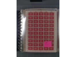 1900/23, reichhaltige und umfangreiche Bogensammlung in 9 Alben, vielfach spezialisiert nach Plattennummern, Farben und Typen