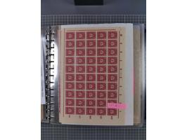 1900/23, reichhaltige und umfangreiche Bogensammlung in 9 Alben, vielfach spezialisiert nach Plattennummern, Farben und Typen