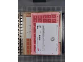 1900/23, reichhaltige und umfangreiche Bogensammlung in 9 Alben, vielfach spezialisiert nach Plattennummern, Farben und Typen