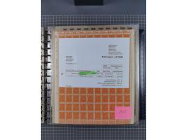 1900/23, reichhaltige und umfangreiche Bogensammlung in 9 Alben, vielfach spezialisiert nach Plattennummern, Farben und Typen