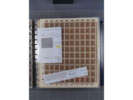 1900/23, reichhaltige und umfangreiche Bogensammlung in 9 Alben, vielfach spezialisiert nach Plattennummern, Farben und Typen