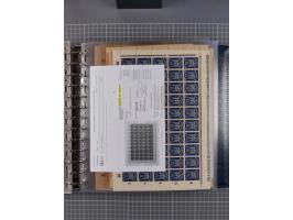 1900/23, reichhaltige und umfangreiche Bogensammlung in 9 Alben, vielfach spezialisiert nach Plattennummern, Farben und Typen