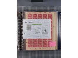 1900/23, reichhaltige und umfangreiche Bogensammlung in 9 Alben, vielfach spezialisiert nach Plattennummern, Farben und Typen