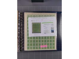 1900/23, reichhaltige und umfangreiche Bogensammlung in 9 Alben, vielfach spezialisiert nach Plattennummern, Farben und Typen