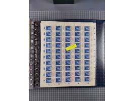 1900/23, reichhaltige und umfangreiche Bogensammlung in 9 Alben, vielfach spezialisiert nach Plattennummern, Farben und Typen