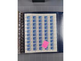 1900/23, reichhaltige und umfangreiche Bogensammlung in 9 Alben, vielfach spezialisiert nach Plattennummern, Farben und Typen