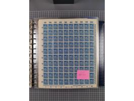 1900/23, reichhaltige und umfangreiche Bogensammlung in 9 Alben, vielfach spezialisiert nach Plattennummern, Farben und Typen