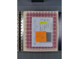 1900/23, reichhaltige und umfangreiche Bogensammlung in 9 Alben, vielfach spezialisiert nach Plattennummern, Farben und Typen