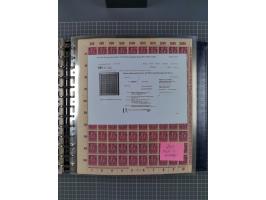 1900/23, reichhaltige und umfangreiche Bogensammlung in 9 Alben, vielfach spezialisiert nach Plattennummern, Farben und Typen