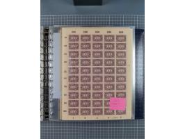 1900/23, reichhaltige und umfangreiche Bogensammlung in 9 Alben, vielfach spezialisiert nach Plattennummern, Farben und Typen