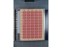 1900/23, reichhaltige und umfangreiche Bogensammlung in 9 Alben, vielfach spezialisiert nach Plattennummern, Farben und Typen