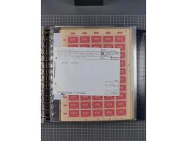 1900/23, reichhaltige und umfangreiche Bogensammlung in 9 Alben, vielfach spezialisiert nach Plattennummern, Farben und Typen