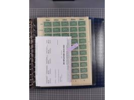 1900/23, reichhaltige und umfangreiche Bogensammlung in 9 Alben, vielfach spezialisiert nach Plattennummern, Farben und Typen