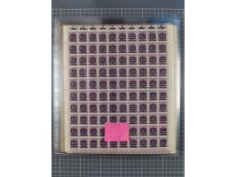 1923, OPD-Bogen, Sammlung von rund 70 Stück, einige mehrfach, dabei u. A. 333AW (Frankfurt) und 335B (Breslau und Stuttgart).