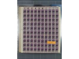 1923, OPD-Bogen, Sammlung von rund 70 Stück, einige mehrfach, dabei u. A. 333AW (Frankfurt) und 335B (Breslau und Stuttgart).