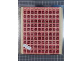 1923, OPD-Bogen, Sammlung von rund 70 Stück, einige mehrfach, dabei u. A. 333AW (Frankfurt) und 335B (Breslau und Stuttgart).