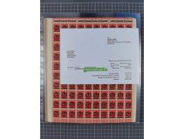 1923, OPD-Bogen, Sammlung von rund 70 Stück, einige mehrfach, dabei u. A. 333AW (Frankfurt) und 335B (Breslau und Stuttgart).