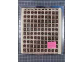 1923, OPD-Bogen, Sammlung von rund 70 Stück, einige mehrfach, dabei u. A. 333AW (Frankfurt) und 335B (Breslau und Stuttgart).