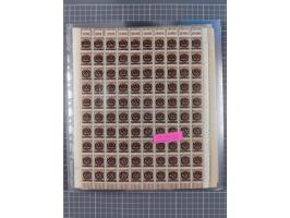 1923, OPD-Bogen, Sammlung von rund 70 Stück, einige mehrfach, dabei u. A. 333AW (Frankfurt) und 335B (Breslau und Stuttgart).