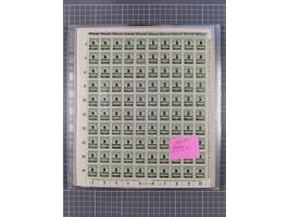 1923, OPD-Bogen, Sammlung von rund 70 Stück, einige mehrfach, dabei u. A. 333AW (Frankfurt) und 335B (Breslau und Stuttgart).