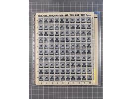 1923, OPD-Bogen, Sammlung von rund 70 Stück, einige mehrfach, dabei u. A. 333AW (Frankfurt) und 335B (Breslau und Stuttgart).