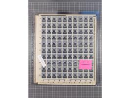 1923, OPD-Bogen, Sammlung von rund 70 Stück, einige mehrfach, dabei u. A. 333AW (Frankfurt) und 335B (Breslau und Stuttgart).