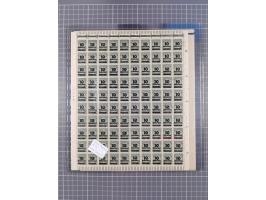 1923, OPD-Bogen, Sammlung von rund 70 Stück, einige mehrfach, dabei u. A. 333AW (Frankfurt) und 335B (Breslau und Stuttgart).