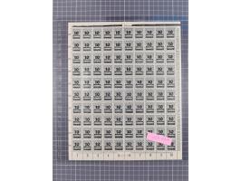 1923, OPD-Bogen, Sammlung von rund 70 Stück, einige mehrfach, dabei u. A. 333AW (Frankfurt) und 335B (Breslau und Stuttgart).