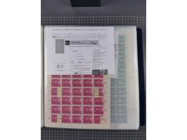 1912/45, kleine Partie Bogen, dabei Mi. I, 110b mit Plattenfehler I, 909-910, Einheitsgeberbogen, etc.