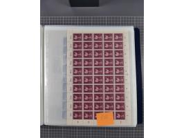 1912/45, kleine Partie Bogen, dabei Mi. I, 110b mit Plattenfehler I, 909-910, Einheitsgeberbogen, etc.