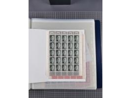 1912/45, kleine Partie Bogen, dabei Mi. I, 110b mit Plattenfehler I, 909-910, Einheitsgeberbogen, etc.