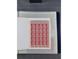 1912/45, kleine Partie Bogen, dabei Mi. I, 110b mit Plattenfehler I, 909-910, Einheitsgeberbogen, etc.