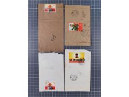1967/68, 5 single franking inland envelopes, some better with Mao´s Thesis Mi.-Nr. 966, 18th PRC Anniversary Mi.-Nr. 993, Fiv
