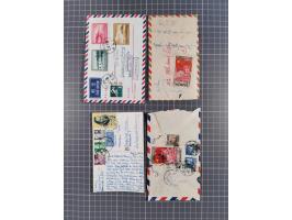 1950/2017 (ca.), assembly of over 130 covers and cards, some interesting frankings throughout, mixed condition&nbsp;