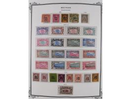 1891/1964, Collection on 39 Scott album leaves, unused and mnh, starting colonies allegory overprinted issues with multiples,