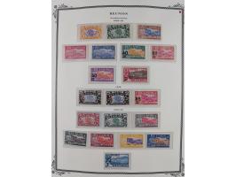 1891/1964, Collection on 39 Scott album leaves, unused and mnh, starting colonies allegory overprinted issues with multiples,