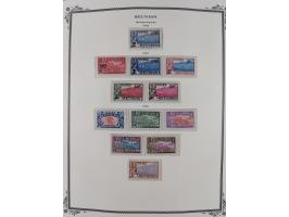 1891/1964, Collection on 39 Scott album leaves, unused and mnh, starting colonies allegory overprinted issues with multiples,